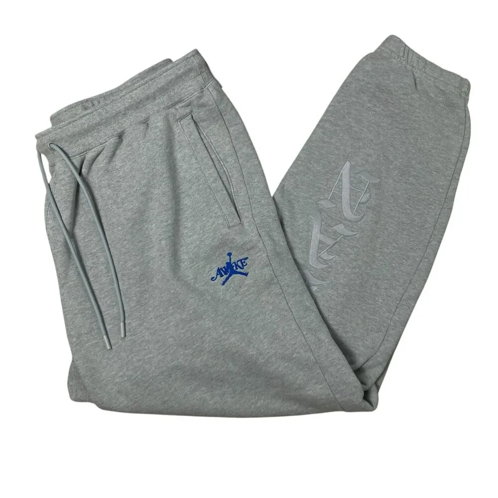 Nike Jordan x Awake NY Sweatpants Mens XXL Gray Activewear Streetwear FQ5445-091